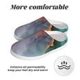 thumbnail image 6 of KLL Colorful Abstract Waves Pattern Adult Unisex Cozy Slippers,Fuzzy Slip-on Slippers TPR Sole Slippers Comfort Plush Home Footwear for Indoor & Outdoor-11, 6 of 7