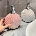thumbnail image 4 of Creativa botella de loción de cerámica con concha brillante nacarada for cocina y baño, práctica y estética esencial for el hogar, 4 of 5