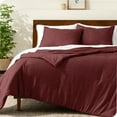 thumbnail image 1 of Bare Home Down Alternative Comforter Set - 3-Pieces - All Seasons - Full, Heather Rose, 1 of 5