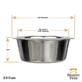 thumbnail image 5 of Cuencos Acero Inoxidable Neater 3.5 Cup de repuesto para Perro y Gato, 5 of 5