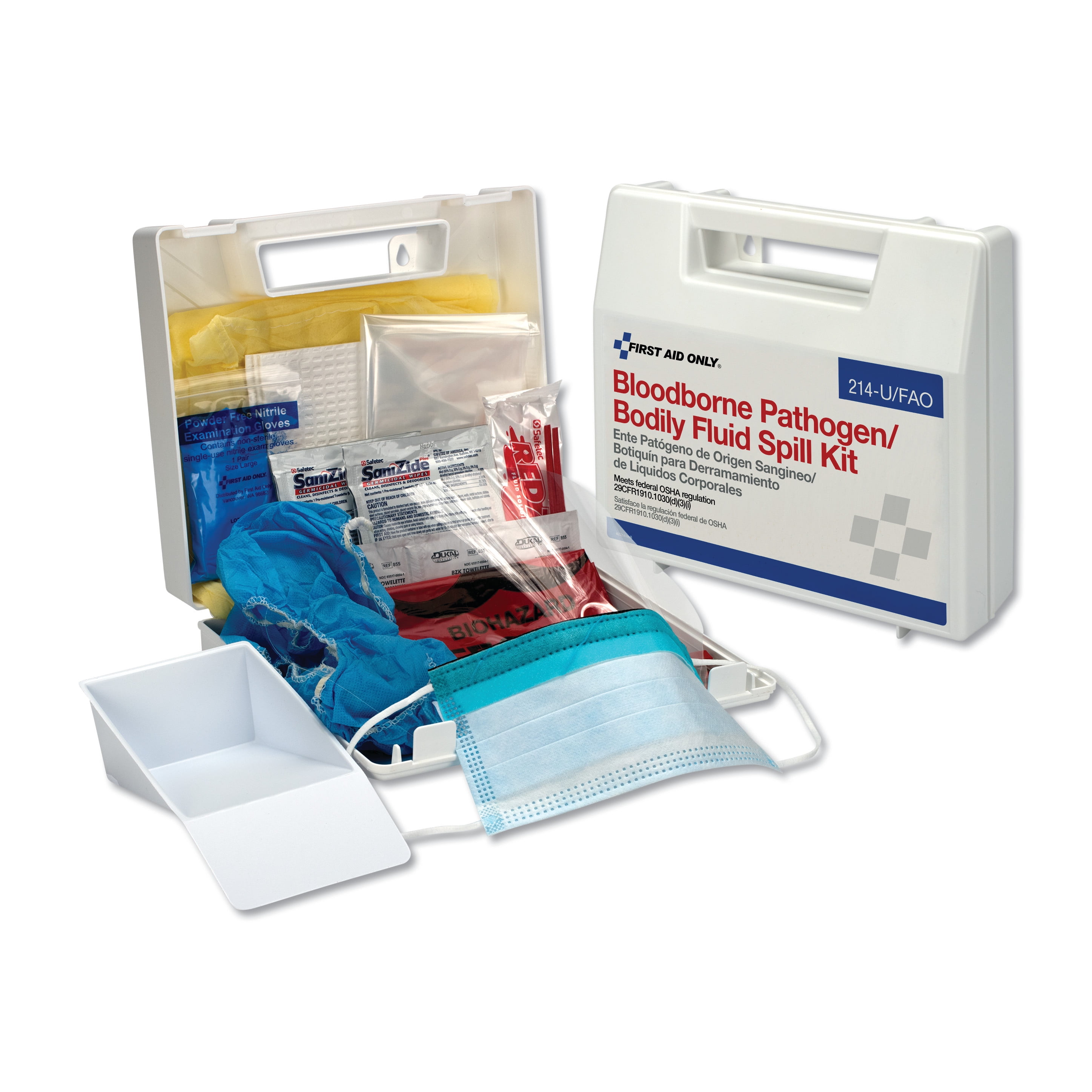 Spill Clean Up Kit, Plastic Case
