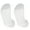 White, variant on 2 Pairs Black Non Skid Hospital, Yoga, Pilates, Gripper Slipper Socks Men's or Women Mid Calf Size XXL