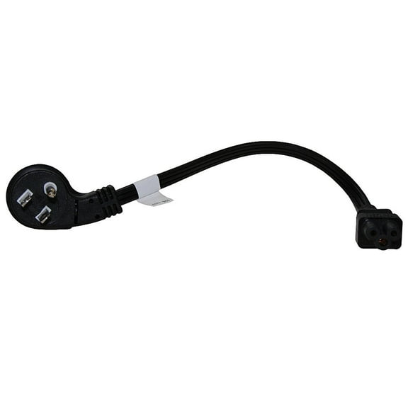 1ft Ultra Low Profile Angle NEMA 5-15P to C5 Right Angle Power Cord 3-Slot 18/3 AWG SPT-2