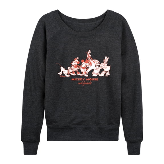 Disney - Mickey Friends - Women's French Terry Long Sleeve Pullover