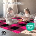 thumbnail image 4 of ODIKA 8'x10' Machine Washable Non-Slip Area Rug, Buffalo Check Featuring Festive Evergreen Truck and Tartan Plaid High Traffic Rug, Pink, 651788, 4 of 5