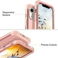 thumbnail image 4 of Dteck Case for Apple iPhone 13 mini 5.4-inch,Shockproof Rubber Case 3-Layer Protection Armor Hybrid Hard Phone Back Cover for iPhone 13 mini,Rosegold, 4 of 6