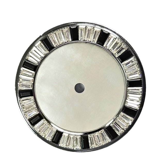 WANGQ 28.5mm Shell Texture Watch Dial Colored Diamond Scale Watch Faces Modification Accessories Repair Parts for NH35 NH36 Movement