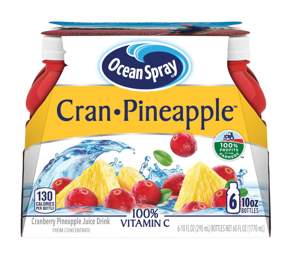 Ocean Spray Cranberry Pineapple Juice, 10 Fl. Oz., 6 Count
