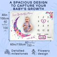 thumbnail image 2 of Extra Large Photography Baby Blanket - Capture Your Little Girl's First Year Growth with the Moon Baby Monthly Calendar!, 2 of 4