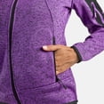 thumbnail image 4 of Izas Dimasa Women's Full Zip Knit Fleece Sweatshirt (Medium, Purple), 4 of 5