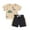 Beige, variant on Mercatoo Summer Outfit Girls Size 6 Baby Boy Clothes 2PC Clothes Set Ropa Hawaiana Para Western Shirts For Girls
