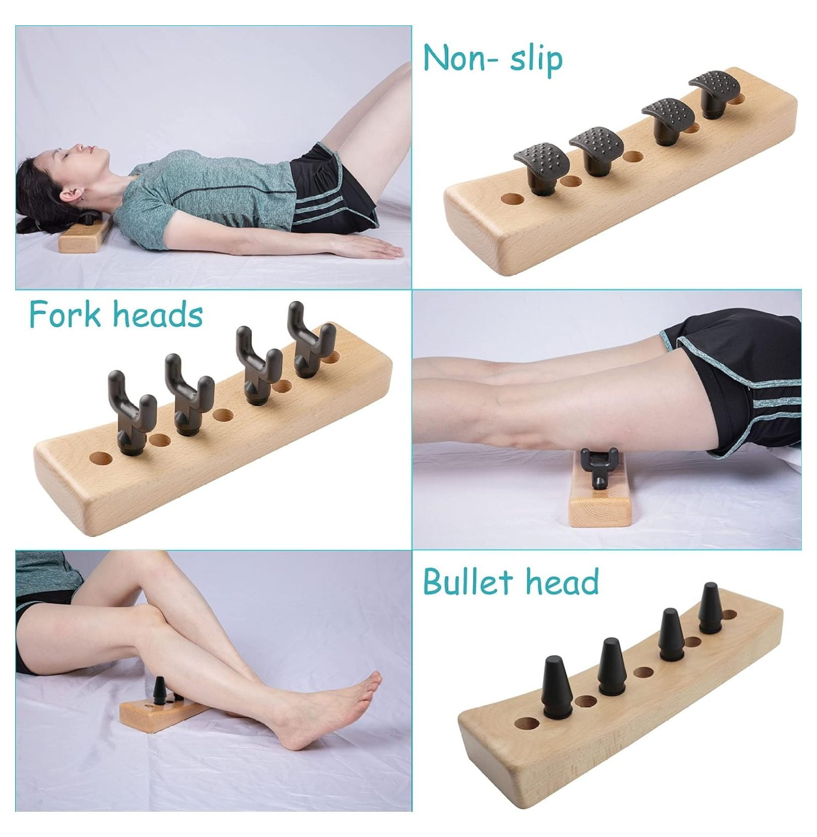 Psoas Muscle Release Tool, Hip Hook Psoas Release Tool, Flexor Muscle Tool,  Trigger Point Massager Tool, Deep Tissue Massage Tool, Wood Therapy Massage  Tool Adjustable with 20 Massage Heads 