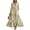 Beige, variant on Sundresses for Women Printed V-Neck Long Leeve Maxi Dress Flowy Elegant Party Wedding Guest Dresses