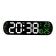 thumbnail image 1 of Reloj Despertador Digital con Luz Nocturna Colorida, Mando a Distancia Dst con Pantalla de Temperatura para Oficina, Mesita de Noche, Dormitorio, Verde, 1 of 8