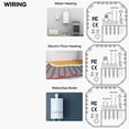 thumbnail image 3 of M Buder Smart Thermostat for House 1.32in TFT Screen Touch Knob Voice WIFI Temperature Controller with Ambient Lights for Home Water Heating GA White 3.39 inches / 8.6 cm, 3 of 7