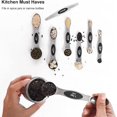thumbnail image 3 of Juego de cucharas medidoras magnéticas de acero inoxidable con nivelador, cuchara medidora de Metal apilable para hornear, 3 of 5
