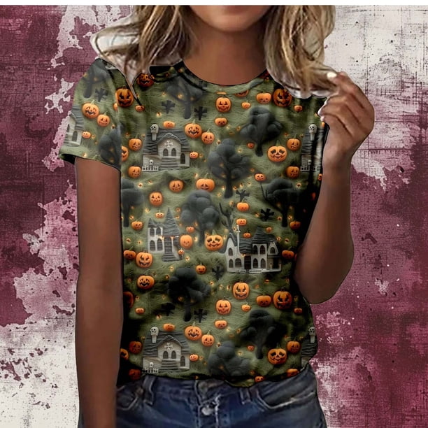 Fiudx Ofertas de La Semana Camisa de Pollo de Moda para Mujer Linda Granja Camisetas Mamá Causal Manga Corta Camisetas Tops Blusas