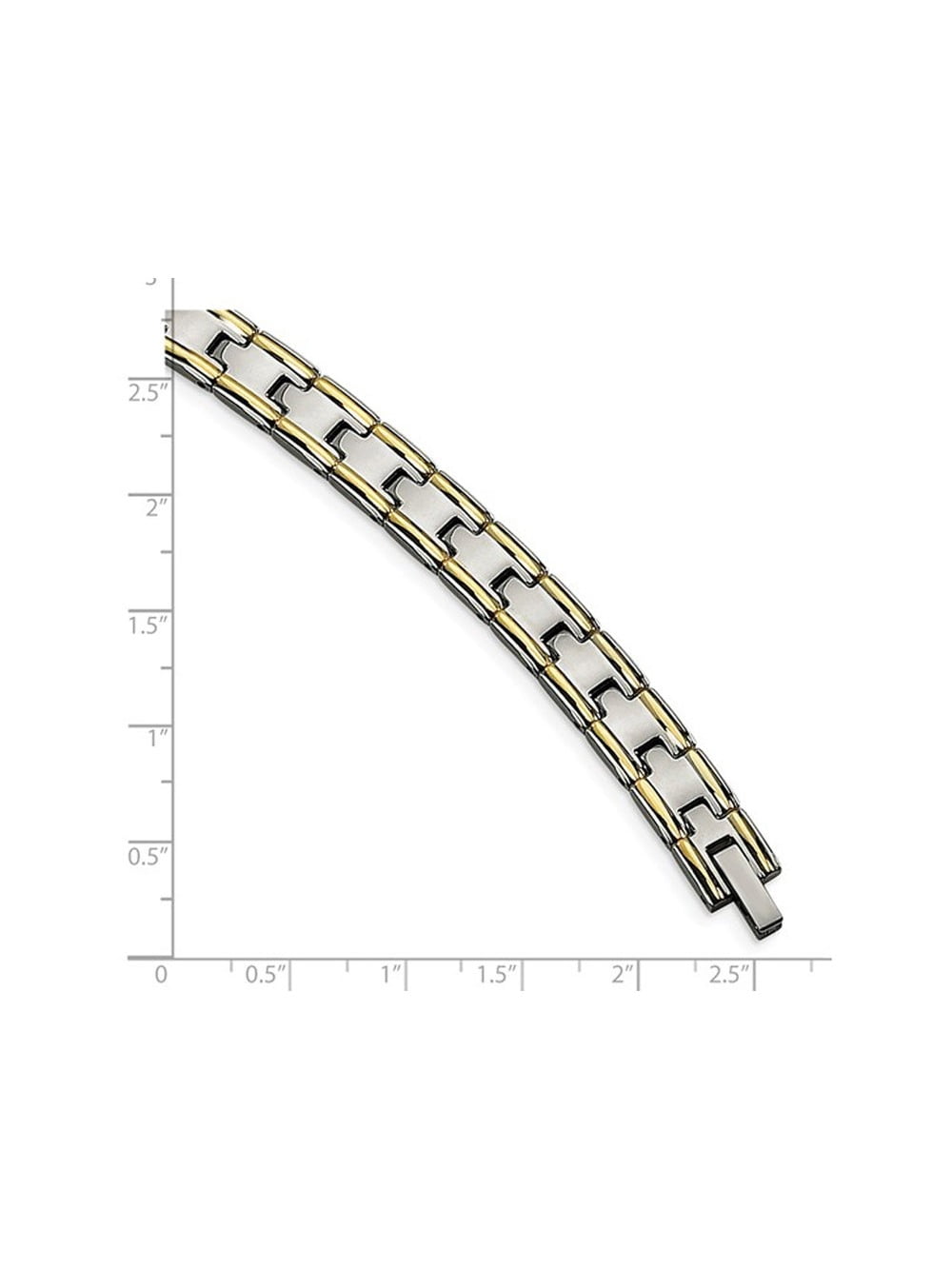 Gem & Harmony Mens Bracelet in Stainless Steel 8.5 inch for Men