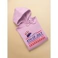 thumbnail image 3 of Happy Independence Day Usa Hoodie Women -Image by Shutterstock, Female Large, 3 of 4