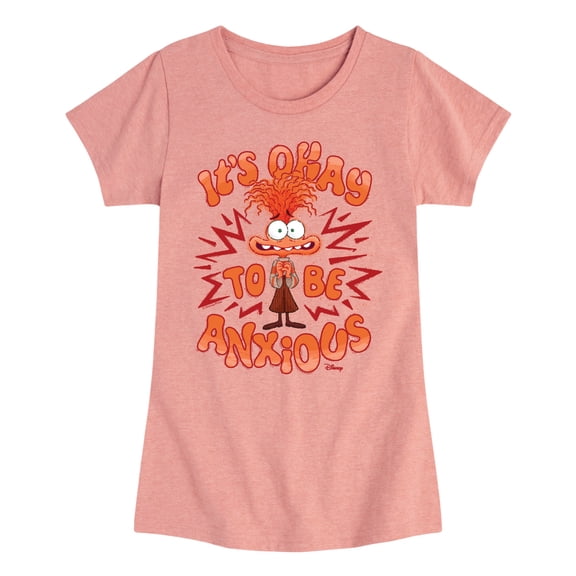 Inside Out - It's Okay To Be Anxious - Youth Girls Fitted Short Sleeve T-Shirt