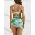 thumbnail image 3 of DARING DIVA Adjustable Spaghetti Straps Strappy Bikini Swimsuits XS Green, 3 of 6