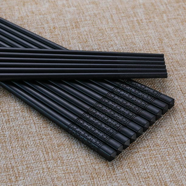 5 paires de baguettes en fibre de verre, baguettes japonaises