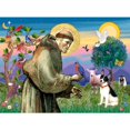 thumbnail image 2 of CafePress - St Francis / Rat Terrier -  Round Wood Ornament 4", 2 of 2