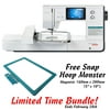 Bernette b79 10" x 6" Embroidery and Sewing Machine with Free Snap Hoop Monster Bundle