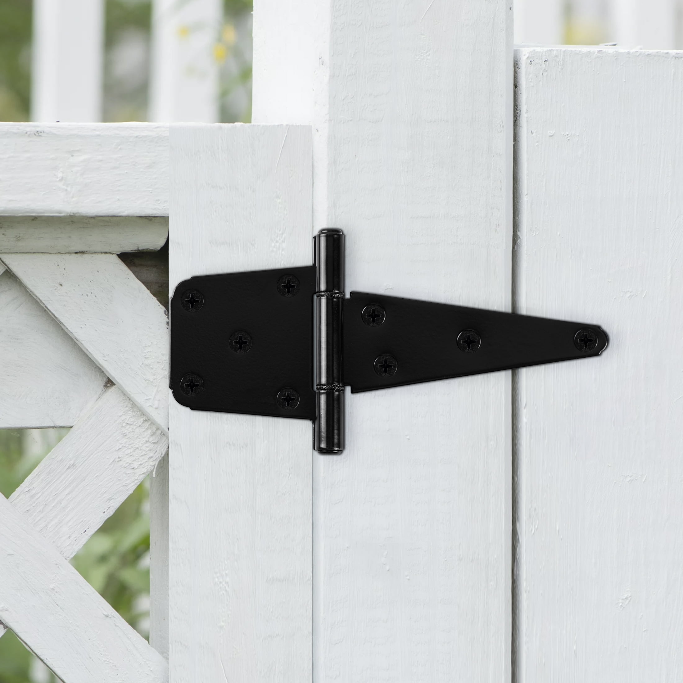 (2 pack) Hyper Tough 6-Inch New Heavy Duty Tee Hinge, Black, 1 Piece
