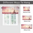 thumbnail image 6 of Valentine's Day Window Curtain Valance Romantic Heart Tree Eiffel Tower Sweet Love Rod Pocket Window Valance for Living Room Bathroom Bedroom Kitchen 54 by 18 in, 1 Panel, 6 of 6