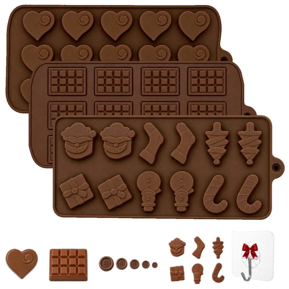 Button Chocolate Mold Silicone Candy Baking Tray with Detailed Sewing Shape