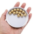 thumbnail image 4 of Uxcell 12 pack Precision Solid Brass Bearing Balls 12mm Industrial Brass Ball Spheres, 4 of 4