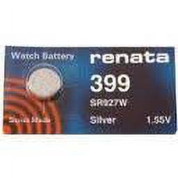 Renata 395/399 - SR927 Silver Oxide Button Battery 1.55V - 5 Pack