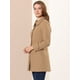 thumbnail image 3 of Abrigo de Invierno Allegra K Para Mujer Caqui M con cuello Peter Pan, 3 of 5