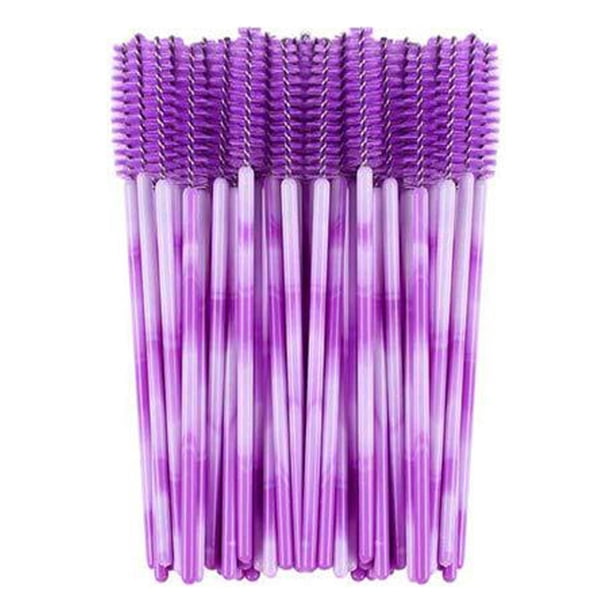 Xihbxyly Cepillo de Pestañas Desechable, Herramienta de Maquillaje de Ojos con Cerdas Suaves, Aplicador Portátil de Flocado, Uso Diario Higiénico, Ideal para Salón de Belleza de Viaje, Paquete de 50