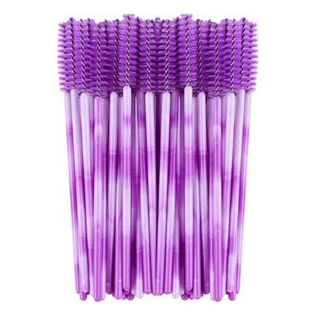 Xihbxyly Cepillo de Pestañas Desechable, Herramienta de Maquillaje de Ojos con Cerdas Suaves, Aplicador Portátil de Flocado, Uso Diario Higiénico, Ideal para Salón de Belleza de Viaje, Paquete de 50
