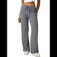 thumbnail image 3 of Pantalones de Pijama con Cordón para Mujer, Pierna , Informales, Cómodos, para Descansar y Hacer Yoga Gris L, 3 of 10