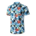 thumbnail image 2 of Hat and Beyond Men's Tropical Hawaiian Flora Print Button Up Shirt, 2 of 4
