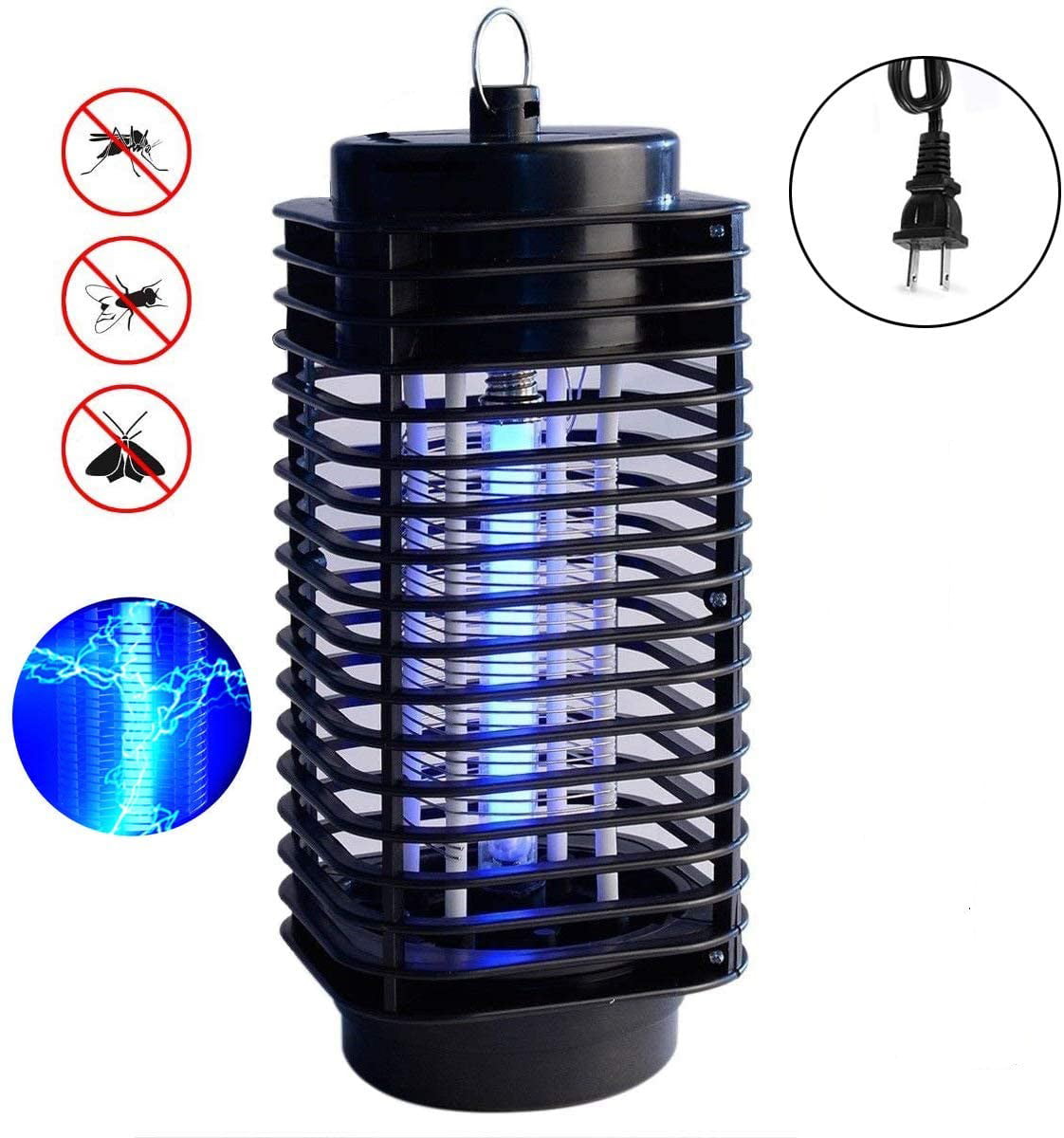 Electric UV Insect Bug Zapper Fly Mosquito Killer Lamp Light with On Off Switch