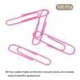 thumbnail image 3 of Unique Bargains Paper Clips 2 Inch Vinyl Coated with Box for Office Home Pink Count 100, 3 of 6
