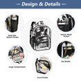 thumbnail image 5 of Large Clear PVC Backpack Heavy Duty See Through Backpack for Adults Work Travel, Panda Pattern Printed 12L, 5 of 8