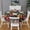 White-1, variant on Design Pattern Round Tablecloth 60 Inch – Waterproof Polyester Table Cover with Full Print Design, Wrinkle Resistant & Washable for Kitchen Dining Party Decor