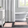 thumbnail image 5 of Blossom & Vine 2 Pieces Hotel Border Bath Rug Set, 17" x 24" & 20" x 30", Blush, Polyester, 5 of 5