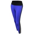 thumbnail image 1 of FashionOutfit Women's Back Color Contrast 3/4 Capri Skinny Workout Yoga Pants, 1 of 3