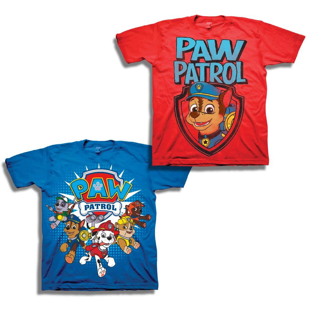 Nickelodeon Paw Patrol Boys Christmas tee t shirt top New with Tags Free Postage 