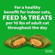 (4 pack) Greenies Feline Smartbites Chicken Flavor Healthy Indoor Cat Treats, 2.1 oz Pack