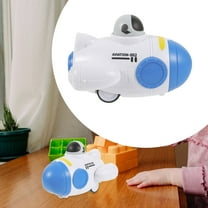 BESTYASH Kids Rocket Toy with Push-button Mechanism, Plastic Rocket Model, Assorted Colors, 1 Piece