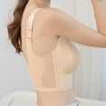 thumbnail image 5 of Front Closure Full Coverage Wireless Bra for Women, Thin Fixed Cup Seamless Bra with Adjustable Straps, Smooth Daily, 5 of 9