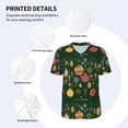 thumbnail image 4 of Balery Christmas Baseball Jersey for Men Casual Button Down Shirts Short Sleeve Active Team Sports Uniform-4X-Large, 4 of 9