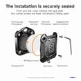 thumbnail image 6 of YUNOVA IP67 Waterproof Carbon Fiber AirTag Case, 3M Adhesive 4-Screw Lock Hidden Mount, Compatible with Apple AirTag, Shockproof for Bike Drone Outdoor, 6 of 7